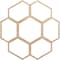 Ekena Millwork Florin Wood Fretwork Pierced Ceiling Medallion, Alder, 24"OD x 8 1/2"ID x 3/8"T CMWP24X24X0375FOAL - alternate 1